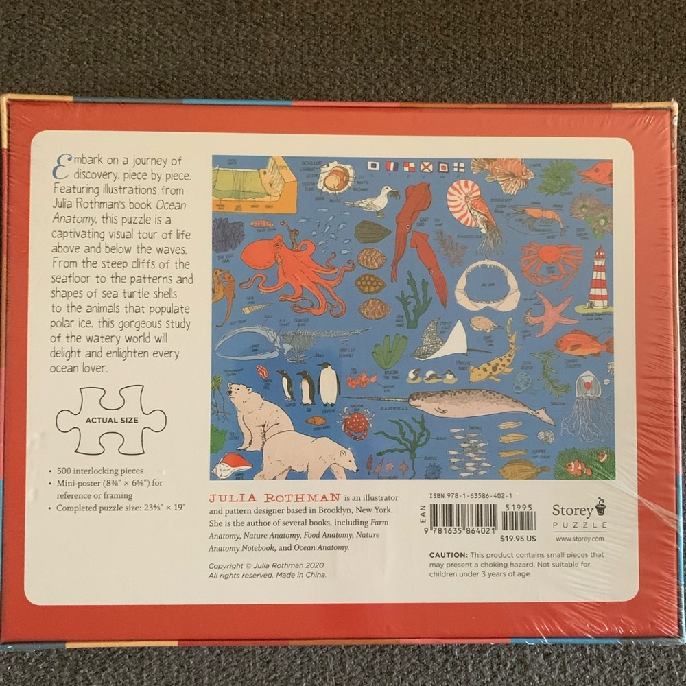 Ocean Anatomy 500 piece puzzle